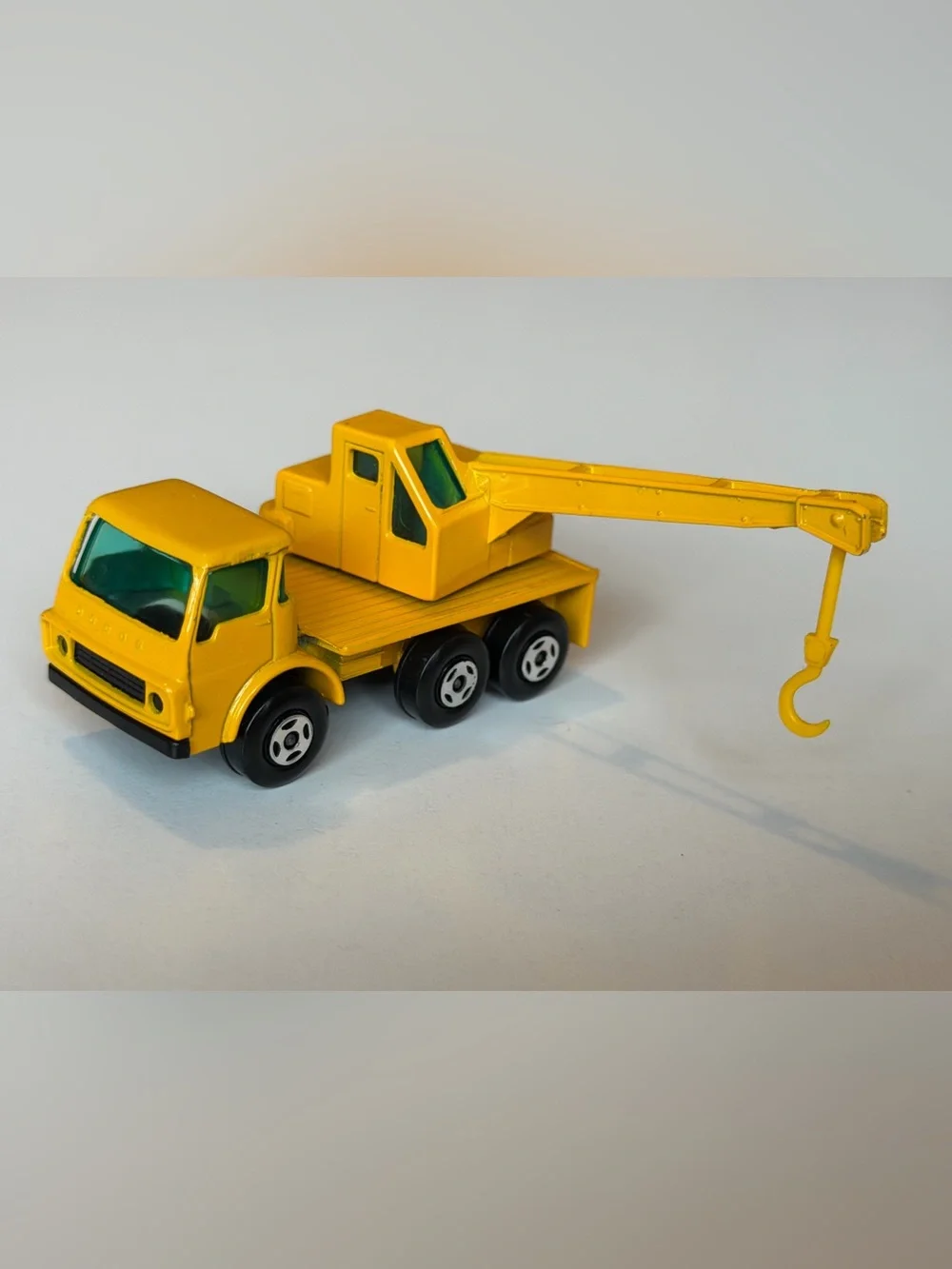 Vintage Matchbox Superfast No 63 Dodge Crane Truck Yellow Lesney England